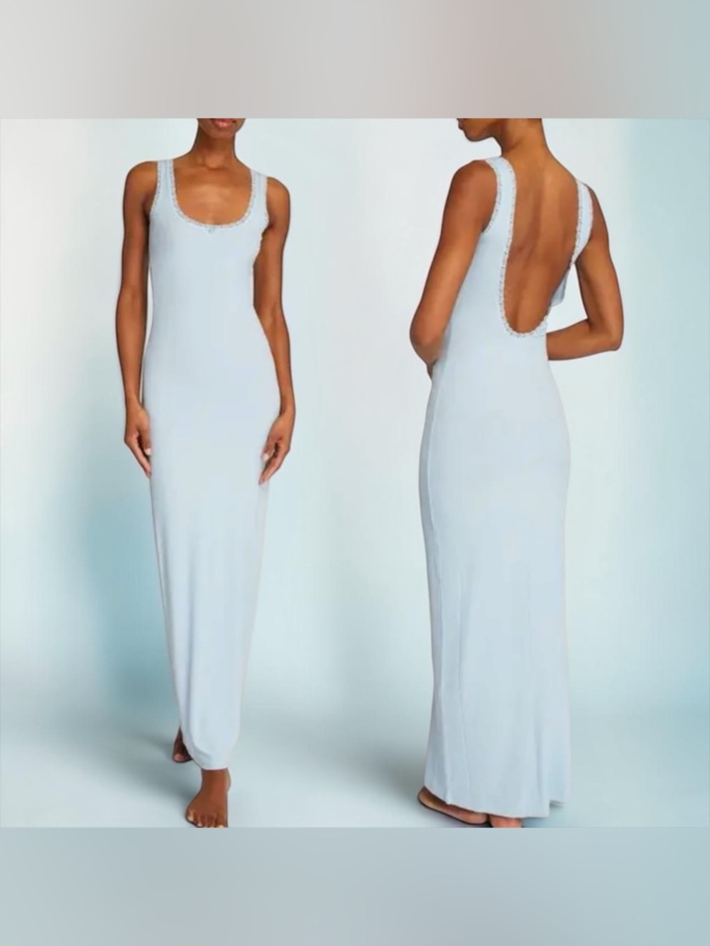 SKIMS Soft Lounge Maxi Dress | Celeste | M | NWT 💙 - Picture 2 of 9